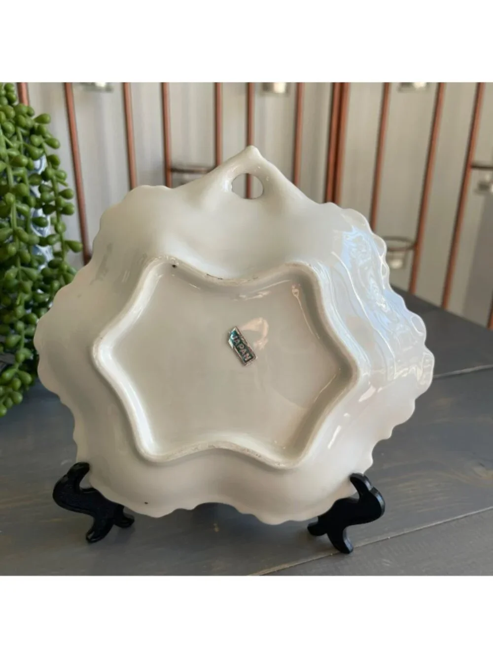Vintage 25th Anniversary Decorative Porcelain China Bowl Hand Painted Silver